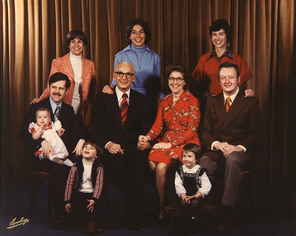Malisek family, Christmas 1976, USA